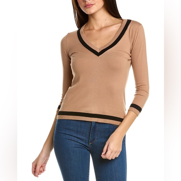 NWT! Joane Vass New York beautiful 3/4-Sleeve Sweater - Picture 2 of 12